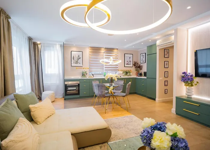 Apartament Victoriei Emerald & Pink Gems - Designer Bucureşti