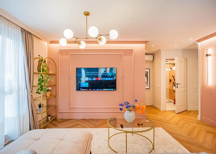 Apartmán Victoriei Emerald & Pink Gems - Designer Bukurešť